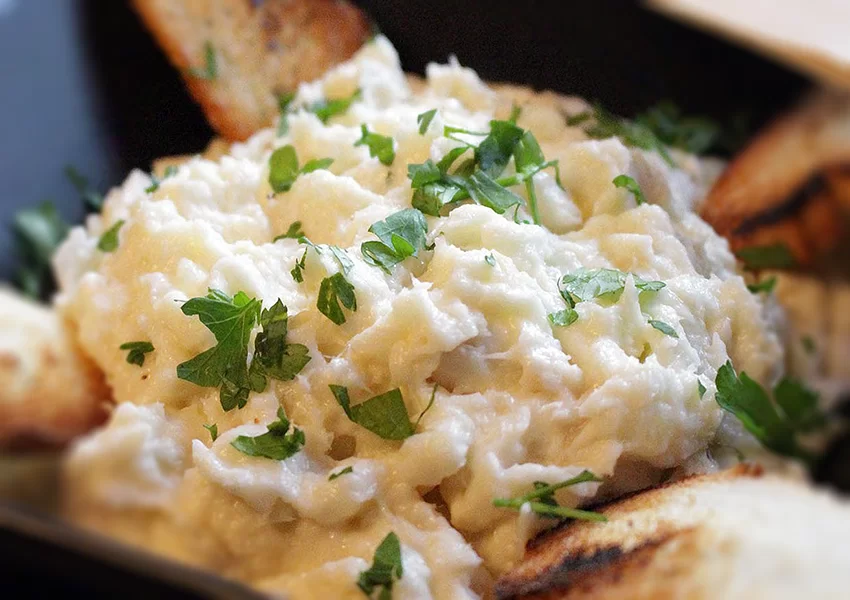 Brandada de bacalao con pan