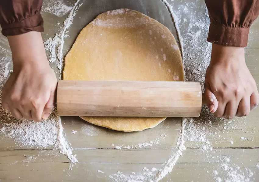 Preparación de masa de hojaldre
