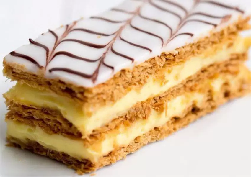 Milhojas de crema