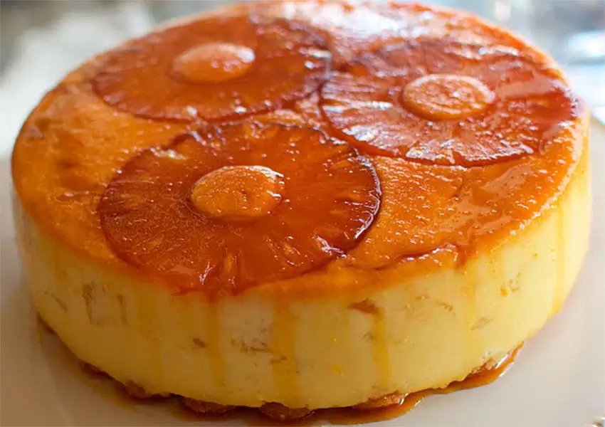 Tarta de piña fría