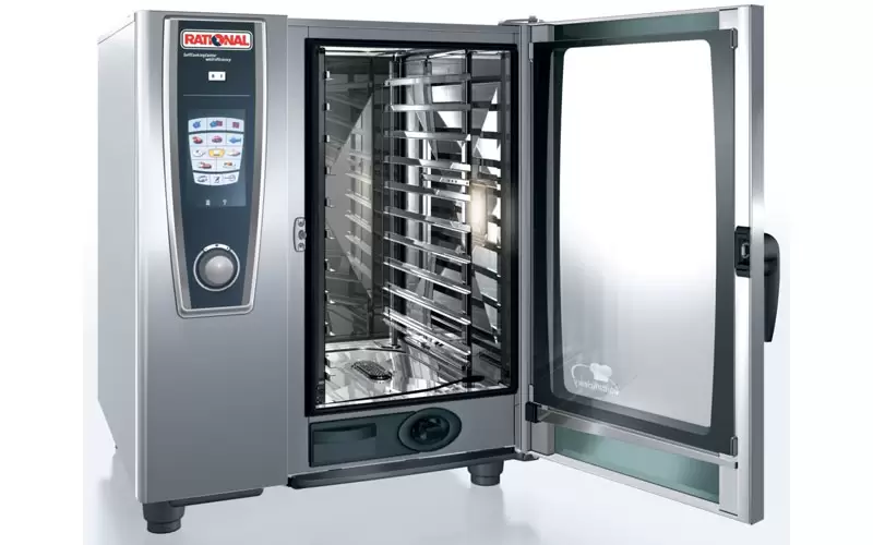 Horno profesional abierto