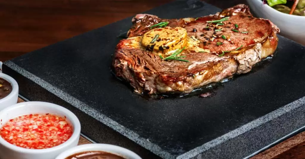 Plancha de piedra para carne