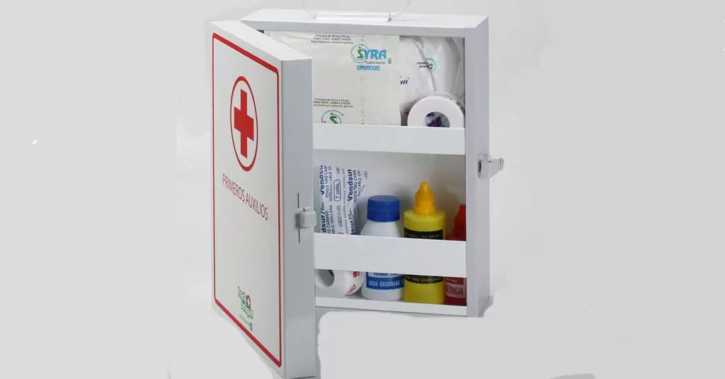 Kit primeros auxilios normas básicas de seguridad cocina