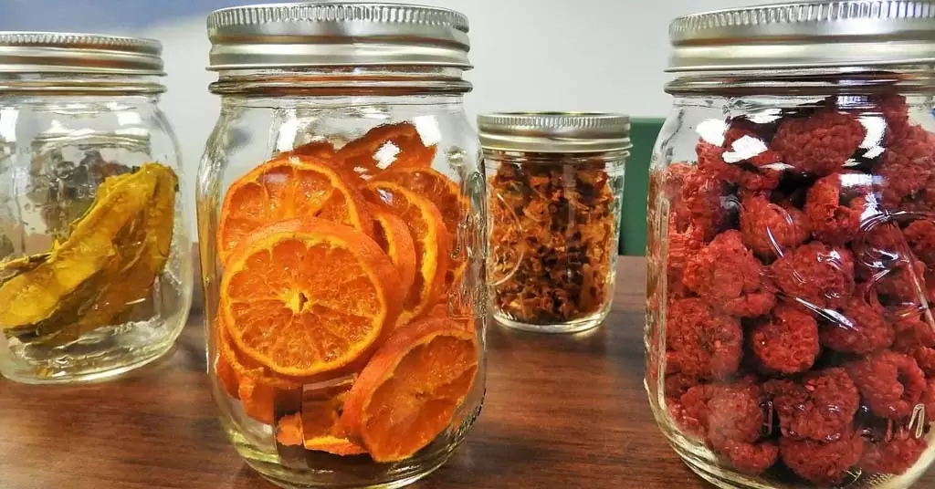 variedad guarniciones deshidratador de alimentos